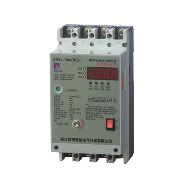 自動(dòng)重合閘型智能三相剩余電流動(dòng)作斷路器集成了傳統(tǒng)的斷路器（熔斷器）、接觸器、過(guò)載（或過(guò)壓、漏電等）保護(hù)繼電器、啟動(dòng)器、隔離器等主要功能，具有遠(yuǎn)距離自動(dòng)控制和本地直接控制功能，具有面板顯示及信號(hào)報(bào)警功能，具有過(guò)壓保護(hù)、欠壓保護(hù)、過(guò)流保護(hù)、漏電保護(hù)等功能，具有體積小、可靠性高、短路分?jǐn)嗄芰?qiáng)、飛弧距離短等優(yōu)點(diǎn)。適用于三相四線(xiàn)中性點(diǎn)直接接地TT接地系統(tǒng))的低壓電網(wǎng)。用來(lái)對(duì)人身觸電危險(xiǎn)提供間接接觸保護(hù)，也可對(duì)線(xiàn)路或用電的接地故障、過(guò)電流、短路等進(jìn)行保護(hù)。…